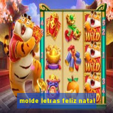 molde letras feliz natal